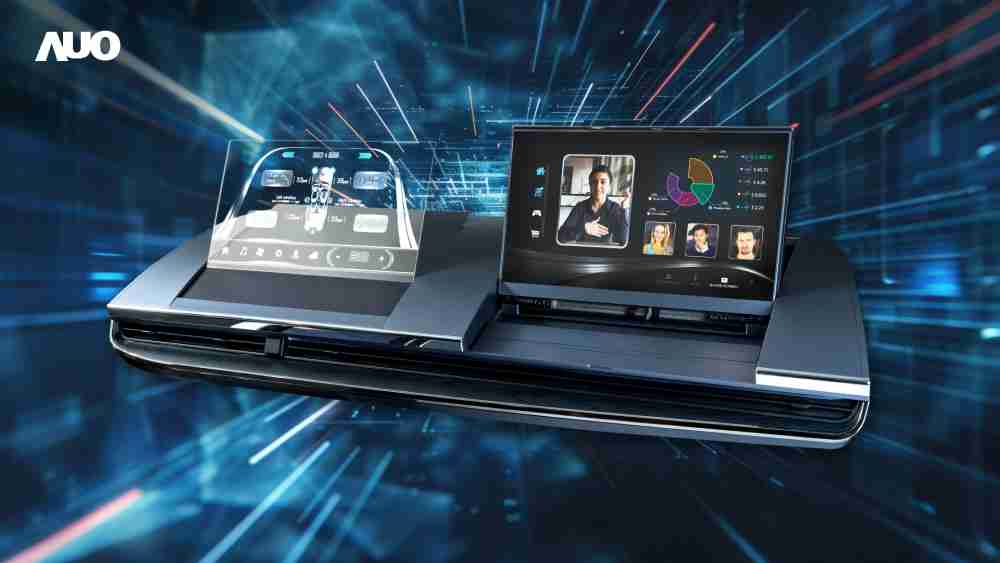 2121非凡Micro LED Display HMI解决方案打造透明Micro LED前座仪表，，呈现信息并保留驾驶视野开阔；亦为副驾驶座乘客打造收放自如的Micro LED屏幕，，在不影响显示质量的前提于显示区内建镜头，，让用户能与视讯对象直接眼神接触，，提供绝佳的双向沟通体验